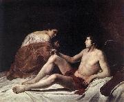 GENTILESCHI, Orazio Cupid and Psyche dfhh oil on canvas